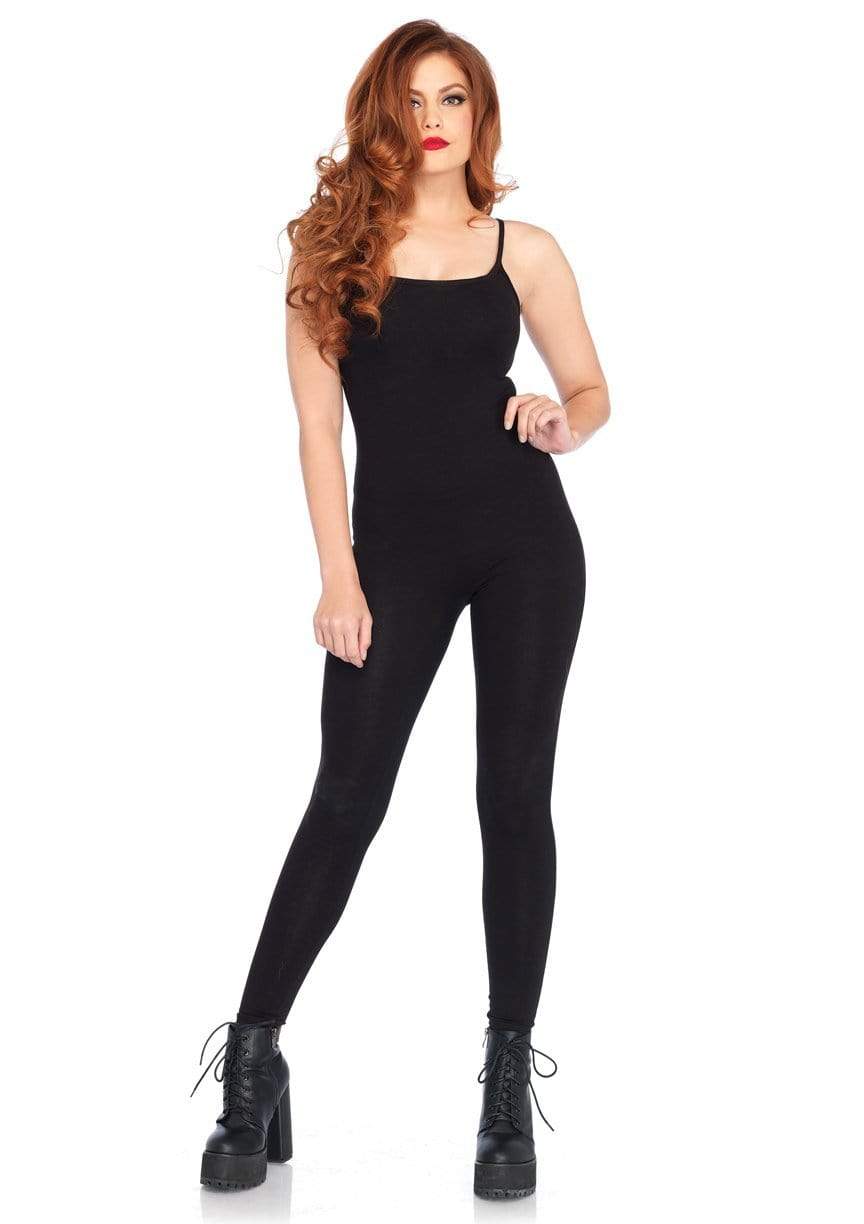 Leg Avenue Basic Full Length Seamless Spandex Unitard Black
