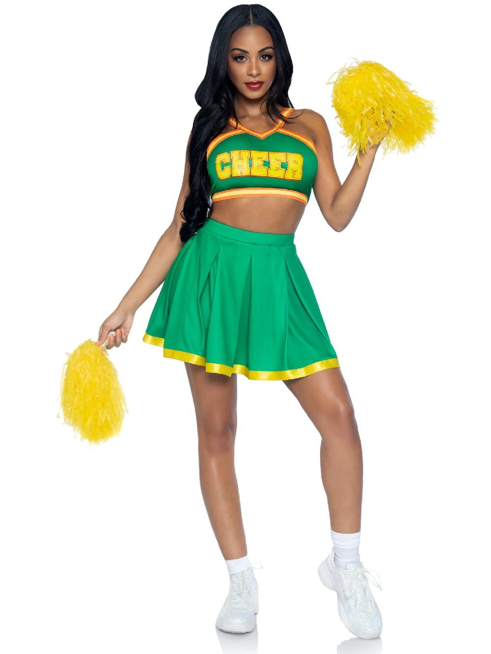 Leg Avenue Bring It Baddie Cheerleader Costume Green