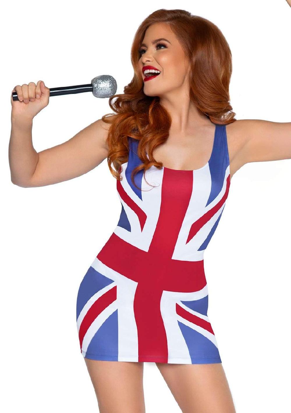 leg avenue British Flag Dress Costume Red/White/Blue