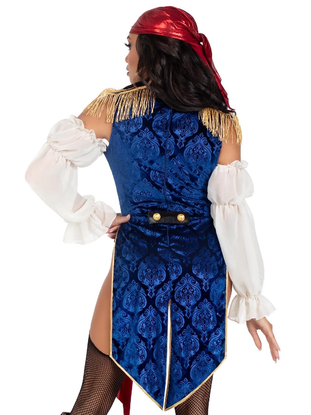 Leg Avenue Buccaneer Beauty Pirate Costume Red/White/Blue