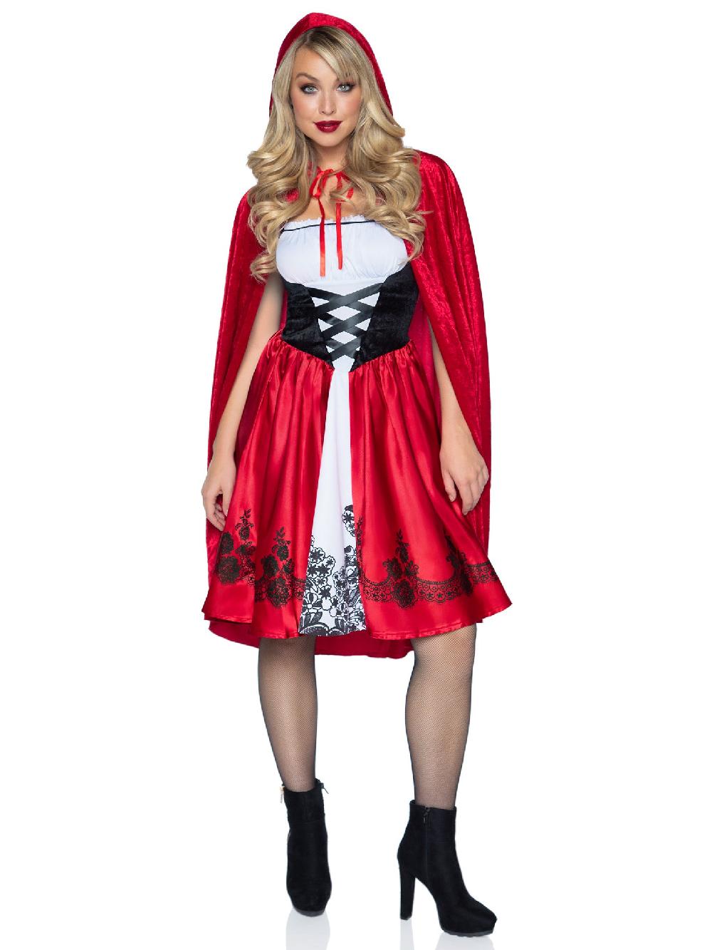 Leg Avenue Classic Red Riding Hood Costume Red/White