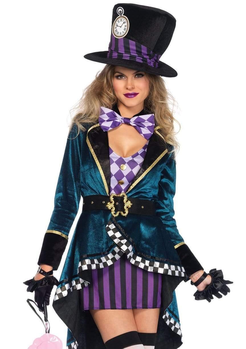 leg avenue Delightful Mad Hatter Costume Purple/Green