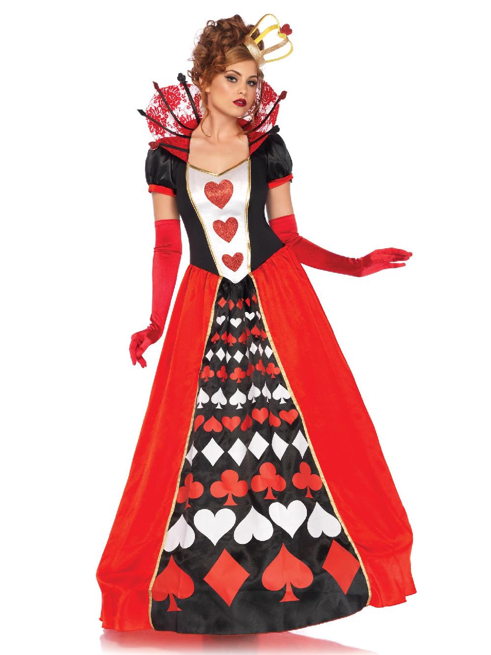 Leg Avenue Deluxe Queen Of Hearts Costume Red/Black