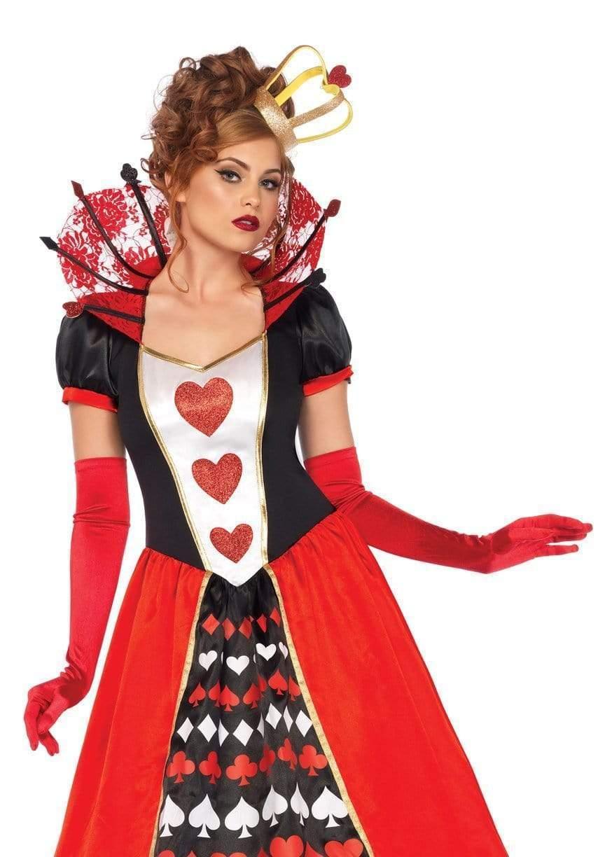 leg avenue Deluxe Queen Of Hearts Costume Red/Black