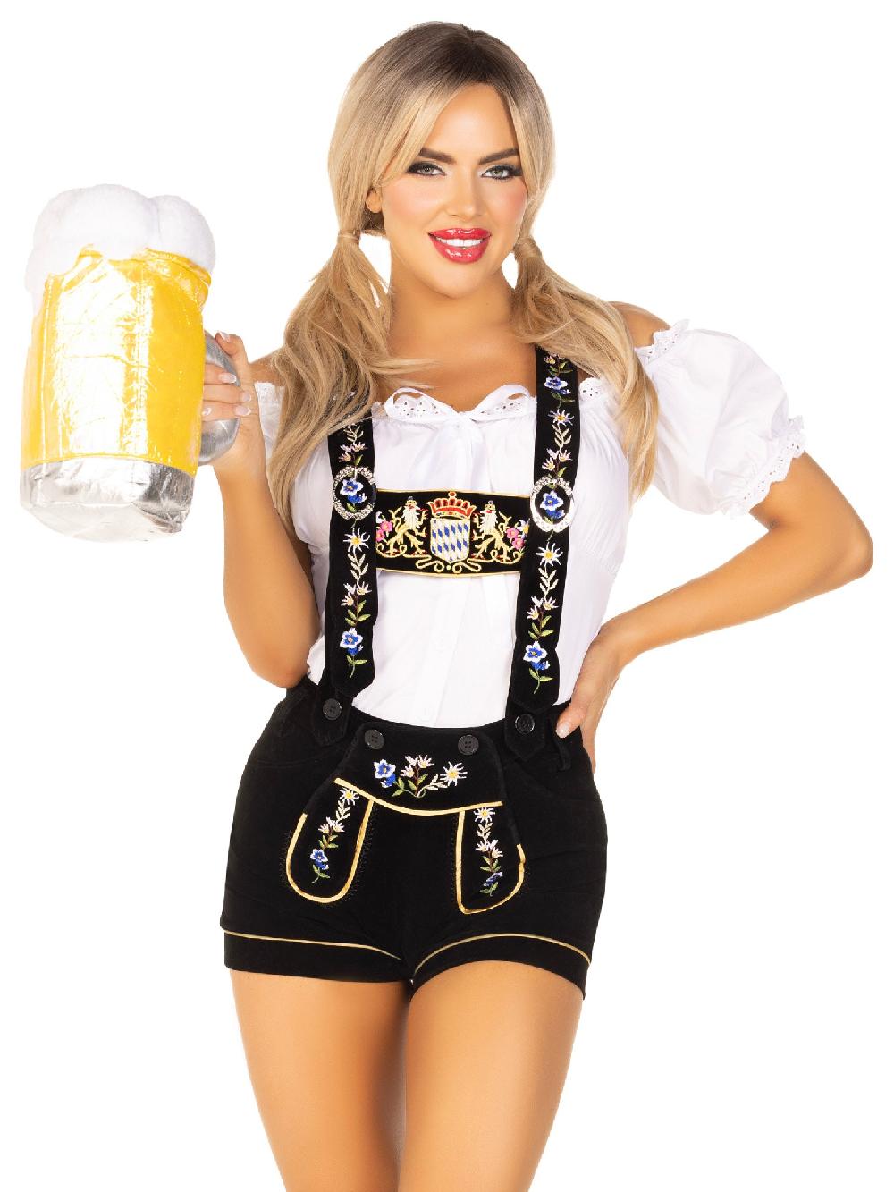 leg avenue Edelweiss Lederhosen Costume White/Black
