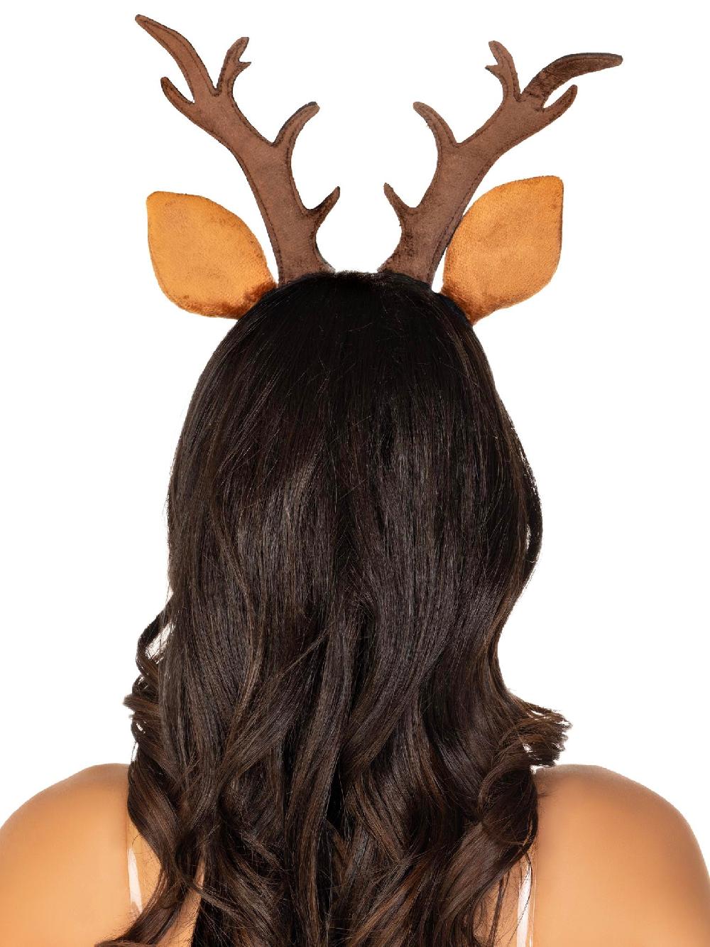 Leg Avenue Fawn Ear Antler Animal Costume Headband Brown
