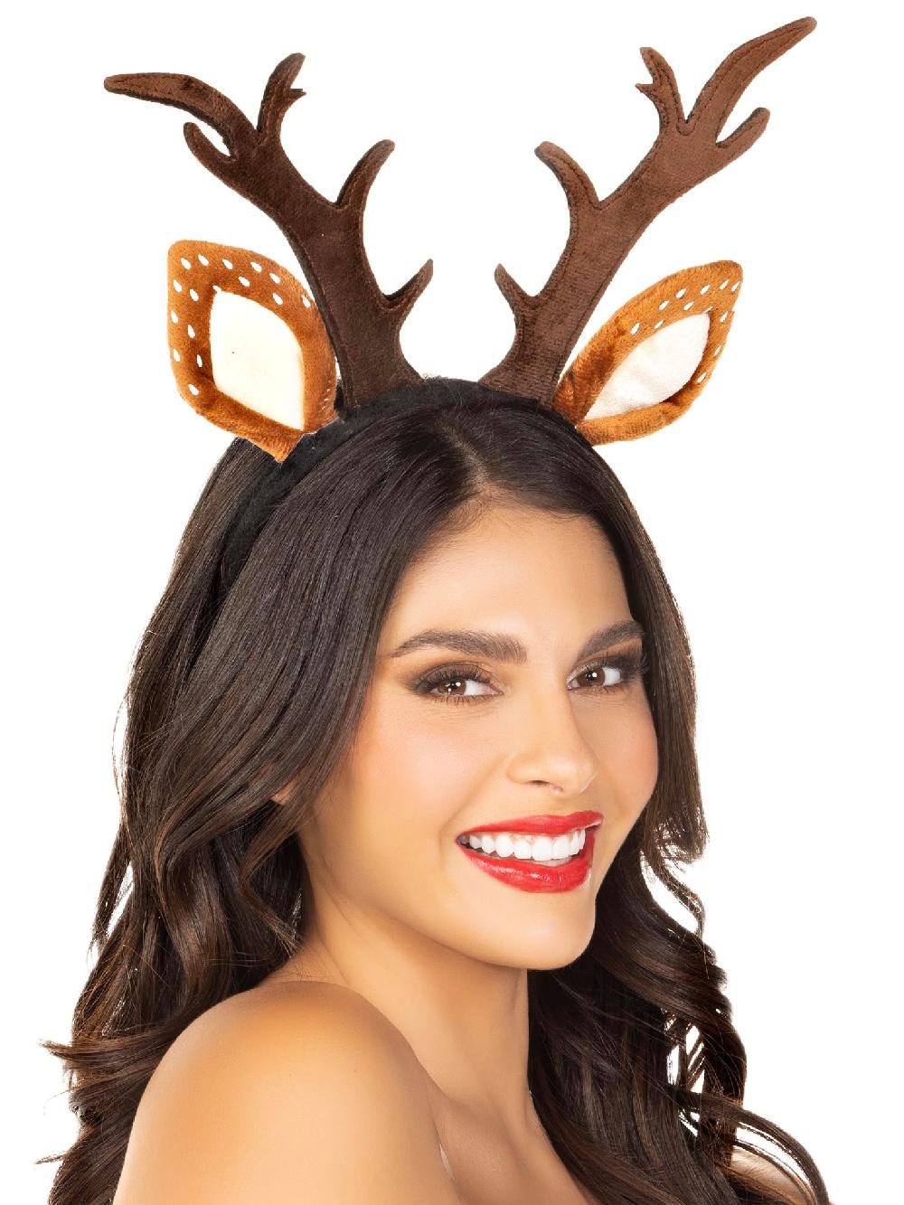 Leg Avenue Fawn Ear Antler Animal Costume Headband Brown