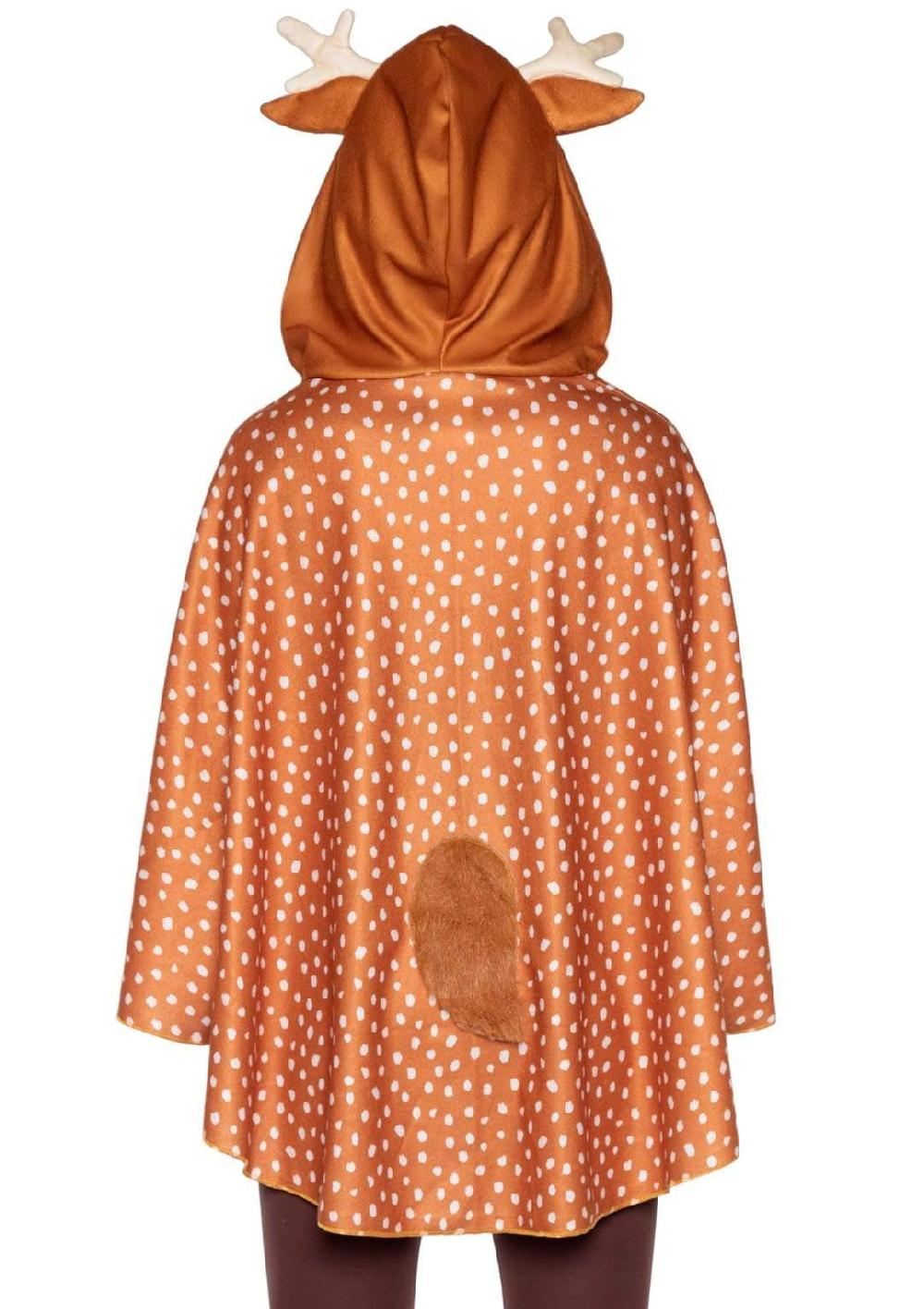 Leg Avenue Fawn Poncho Animal Costume With Hood Brown
