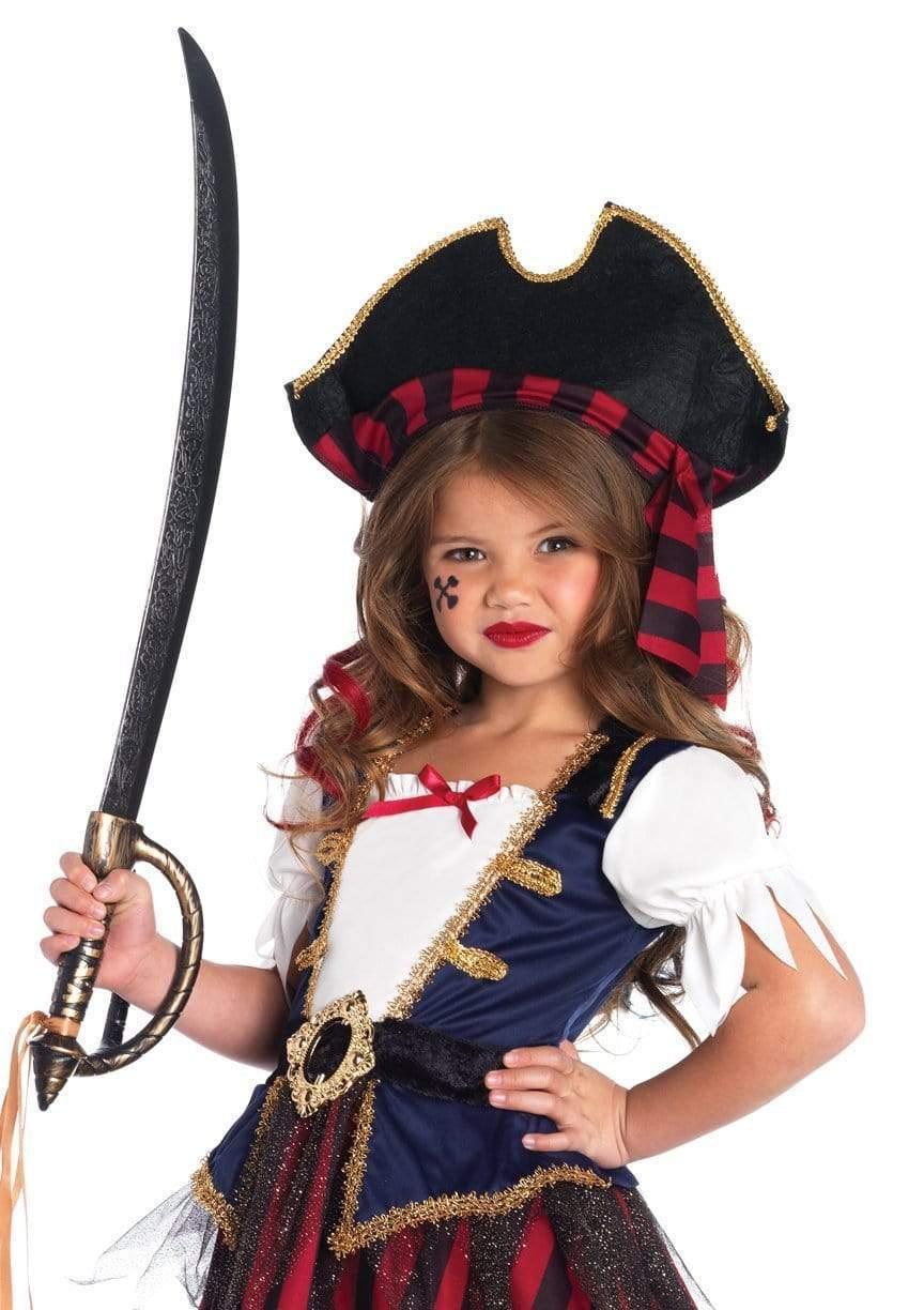 leg avenue Girl's Caribbean Pirate Costume Red/Blue