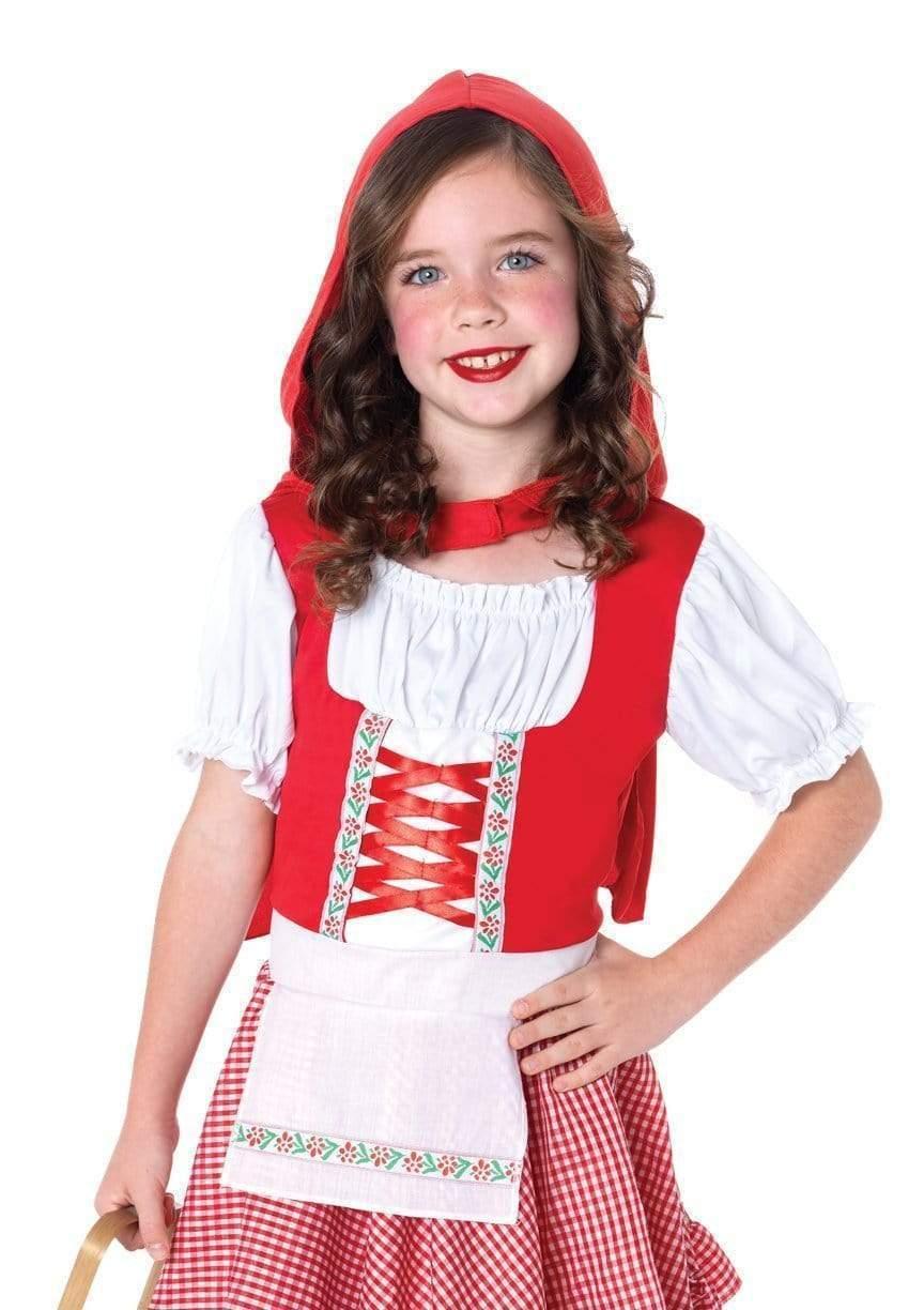 leg avenue Girl's Lil' Miss Red Riding Hood Costume Red/White