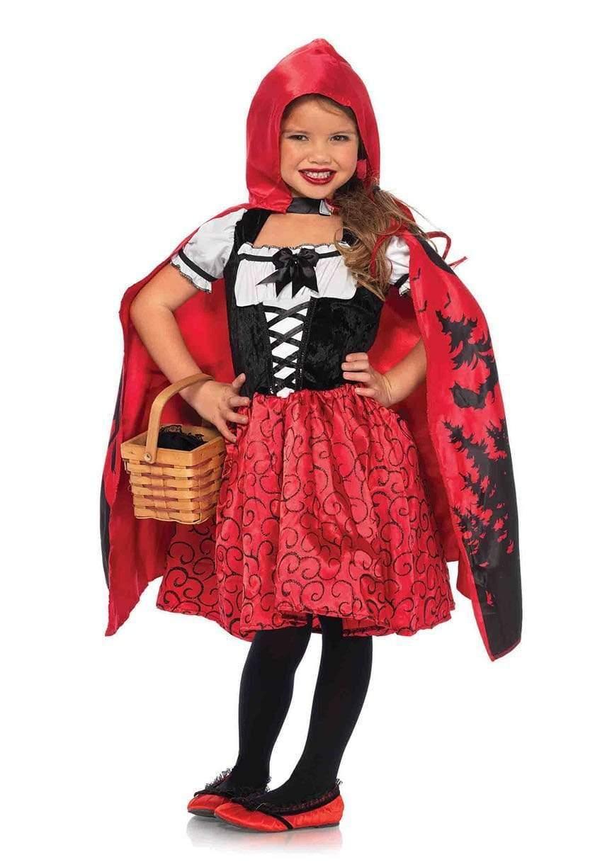 Leg Avenue Girl's Storybook Red Riding Hood Costume Red/Black