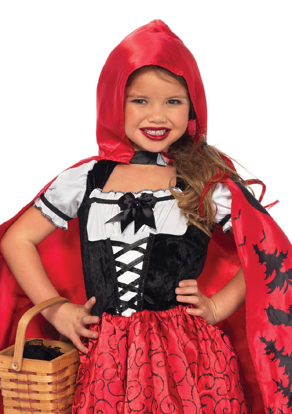 leg avenue Girl's Storybook Red Riding Hood Costume Red/Black