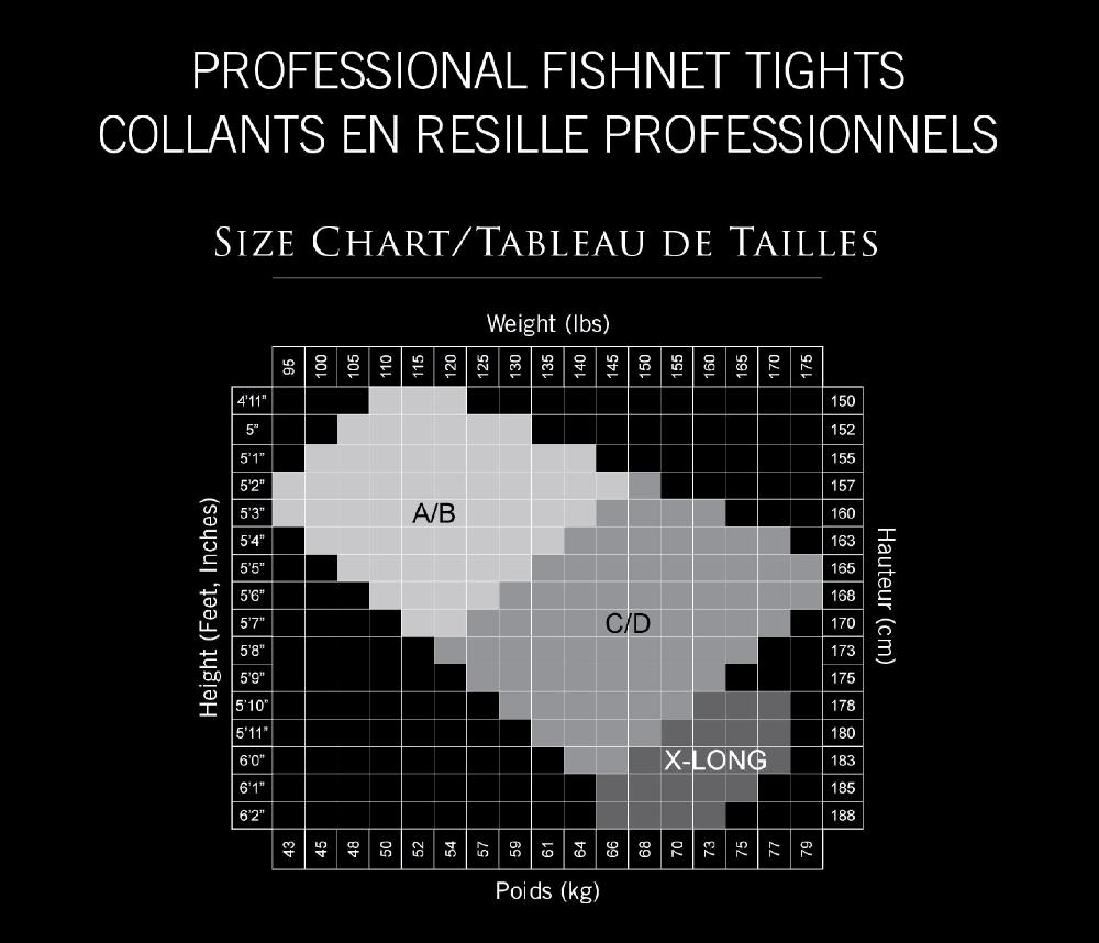 Leg Avenue Helena Professional Fishnet Tights Black