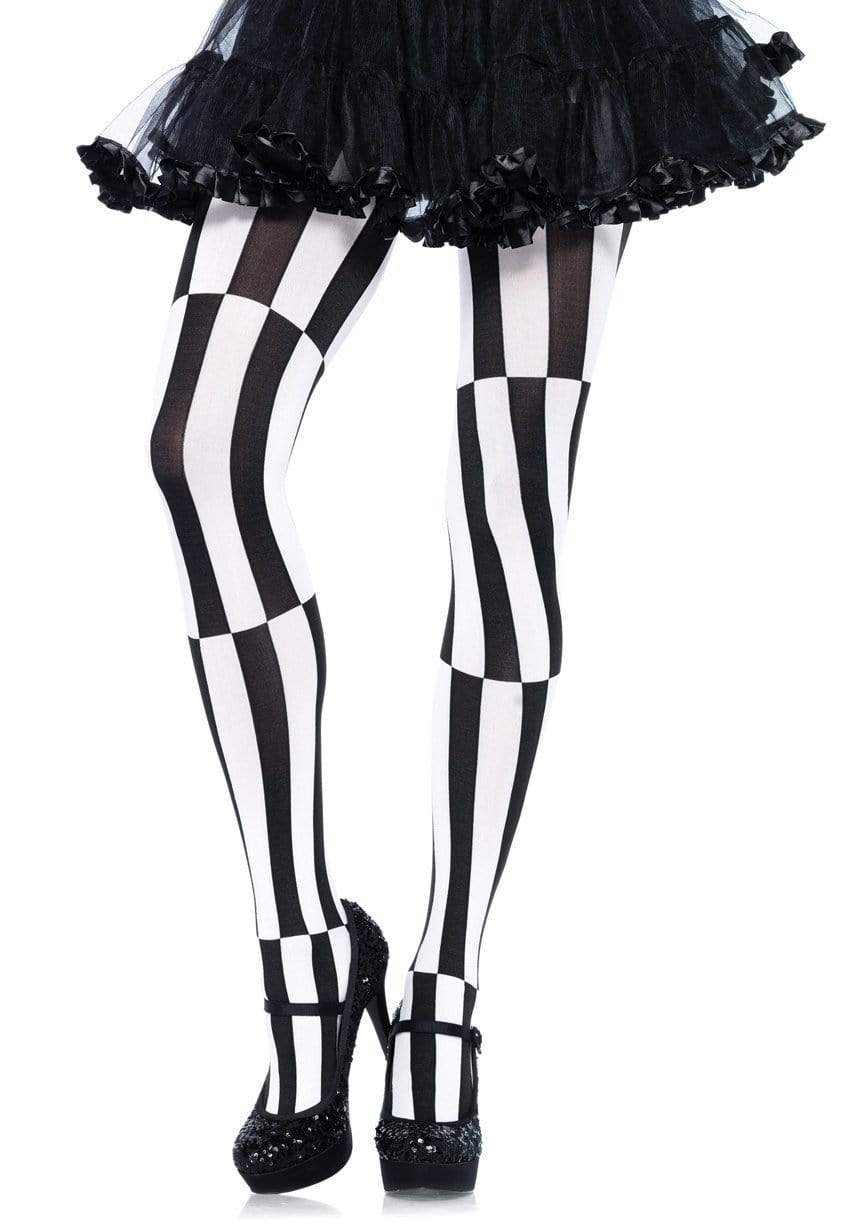 leg avenue Kala Striped Optical Illusion Tights Black/White