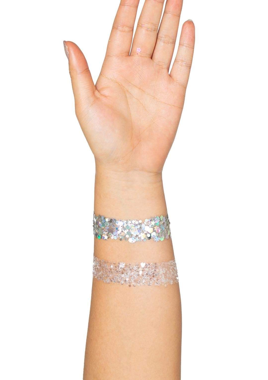 Leg Avenue Kismet Jewels Sticker & Body Glitter Silver