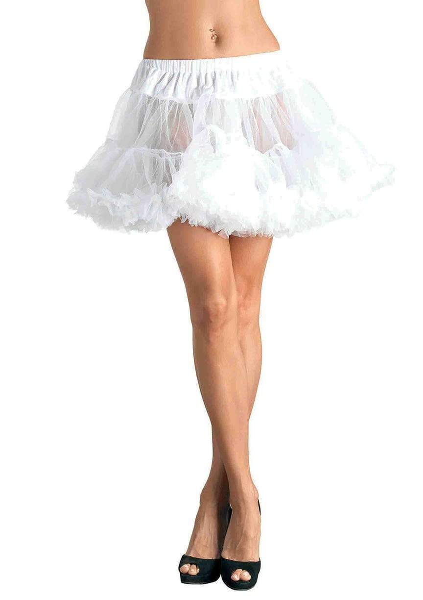 leg avenue Layered Tulle Petticoat Costume Skirt White