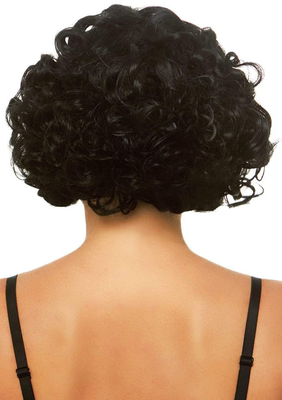 Leg Avenue 12" Curly Bob Wig Black