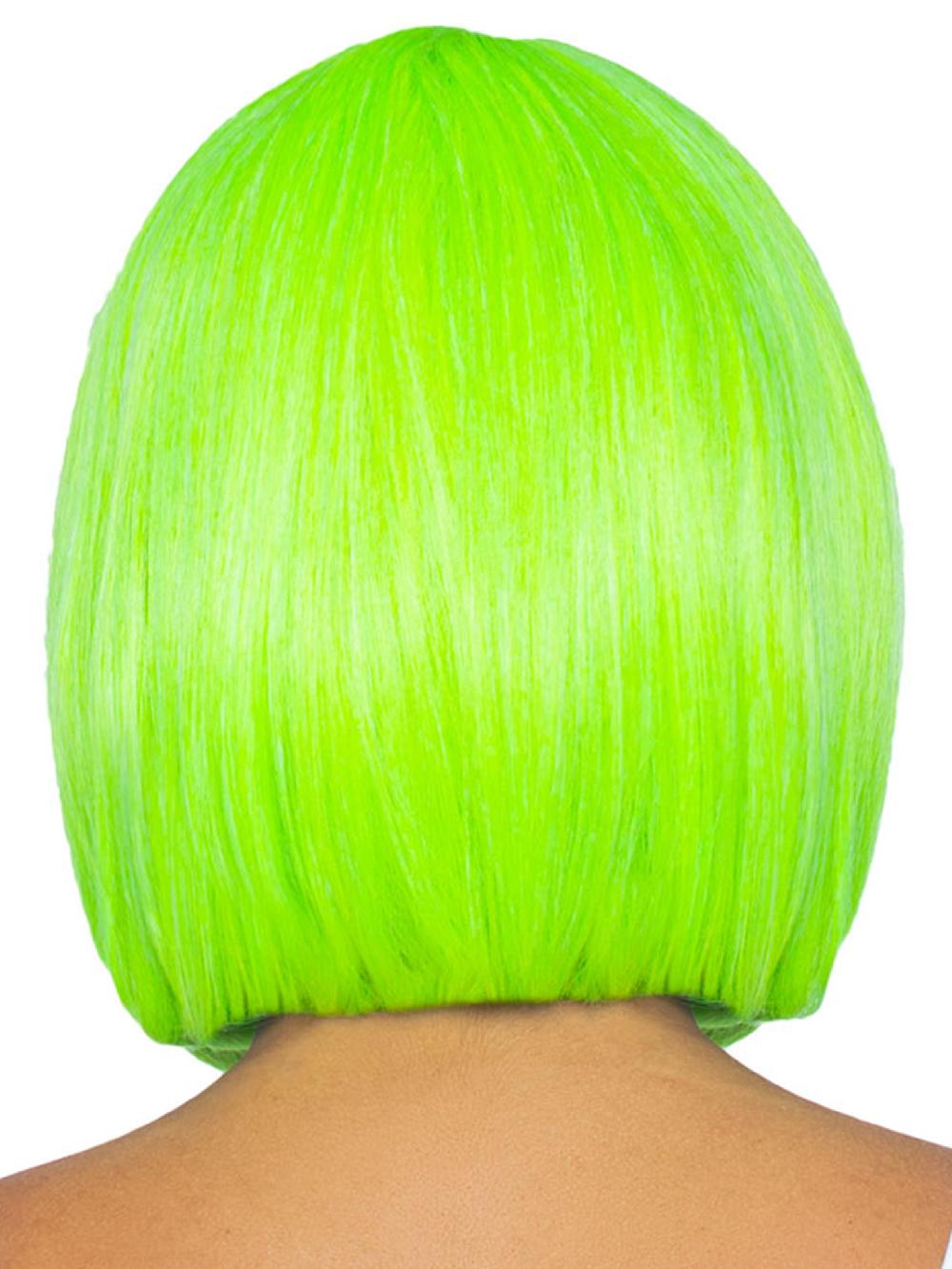 Leg Avenue 12" Neon Short Bob Wig Neon Green