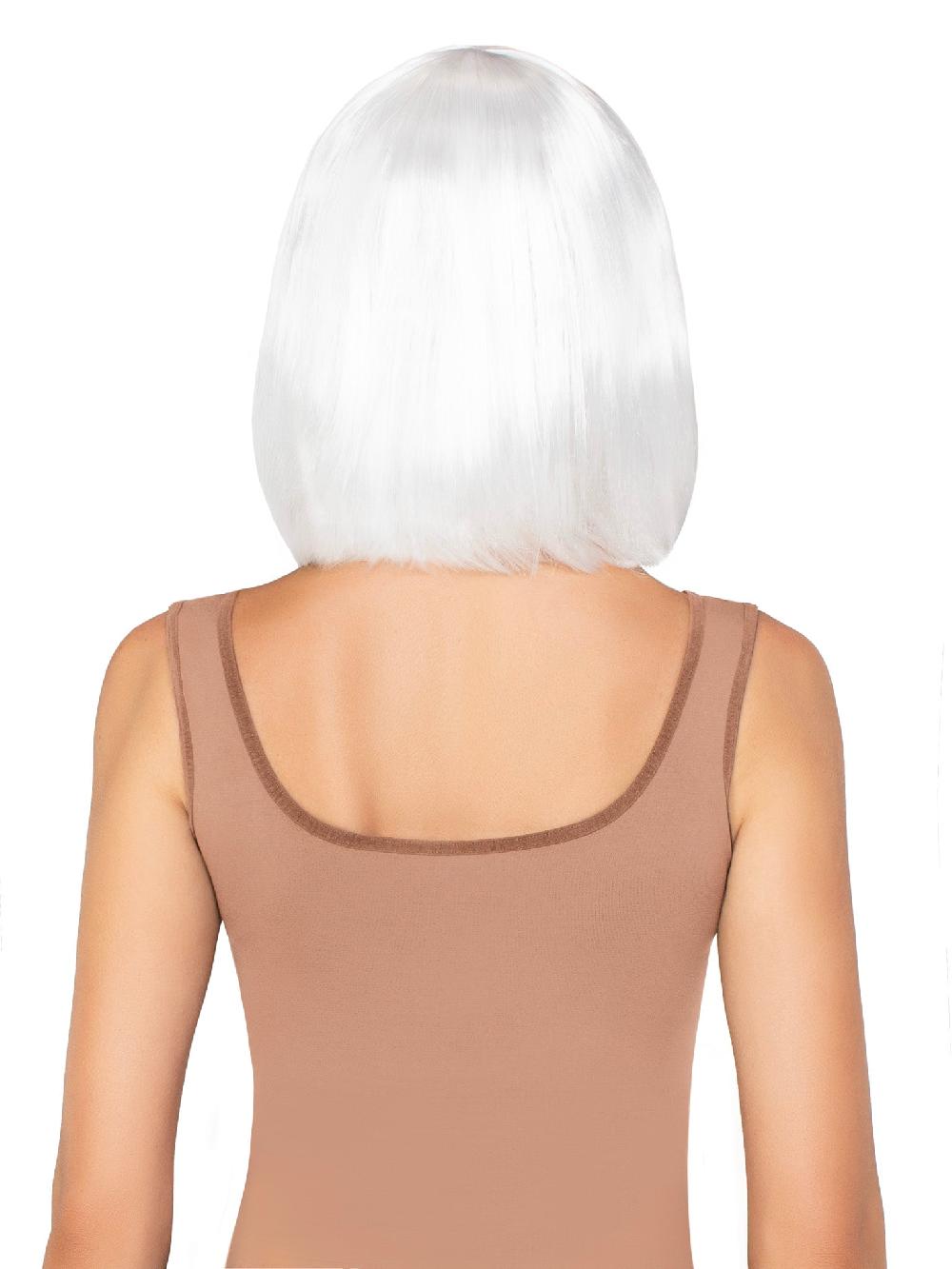 Leg Avenue 13" Pearl Short Natural Bob Wig White