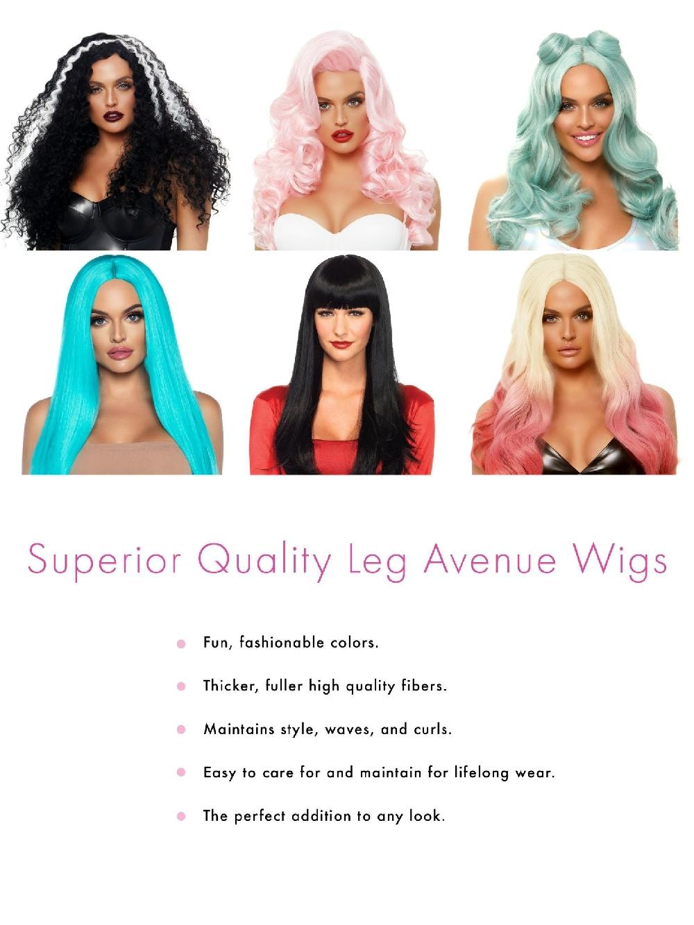 Leg Avenue 14" Money Piece Highlights Bob Wig Blond