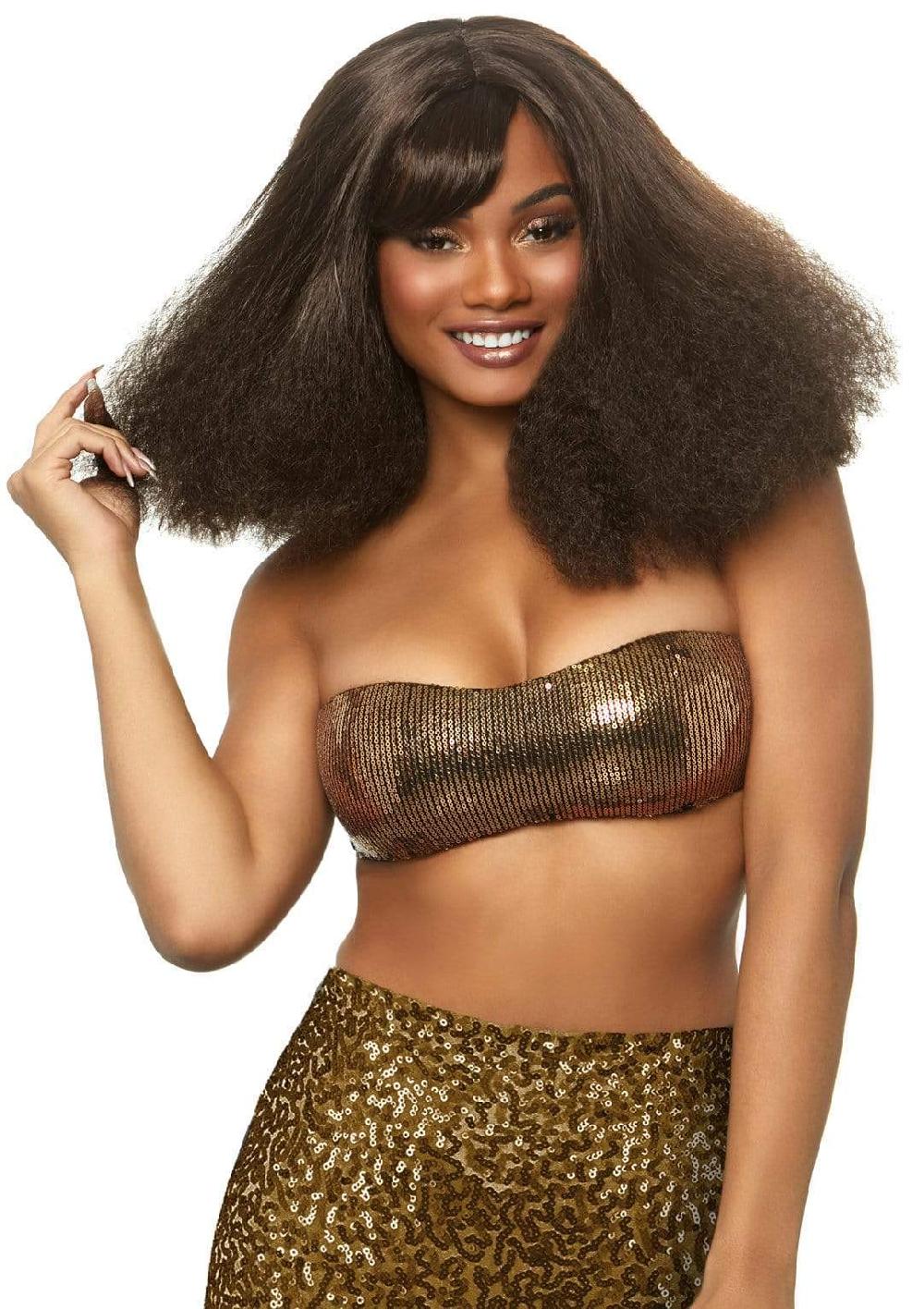 leg avenue 16" Diva Disco Wig Brown