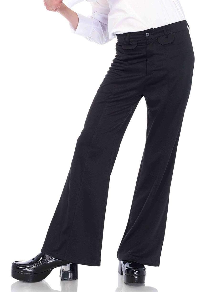 leg avenue 1970s Disco Bell Bottom Pants Black