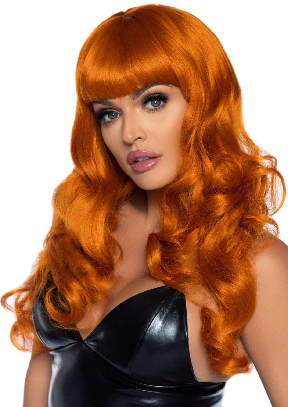 leg avenue 24" Wavy Wig with Bangs Blue