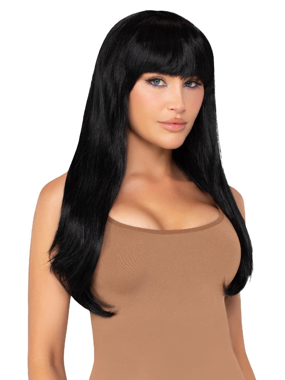 leg avenue 25" Bangin' Long Wig Black