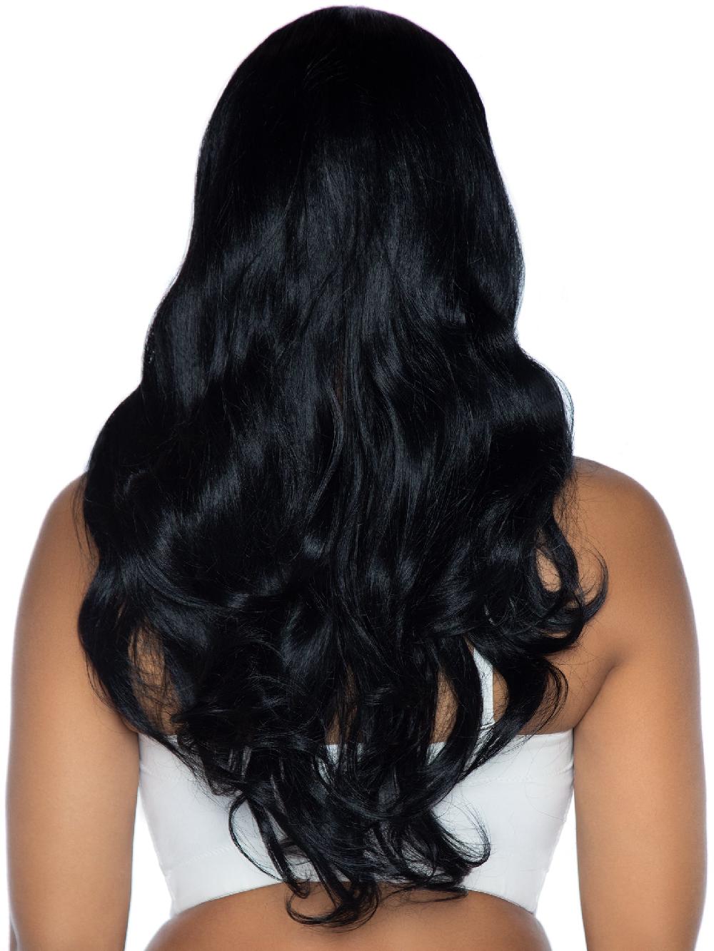 Leg Avenue 27" Long Wavy Center Part Wig White