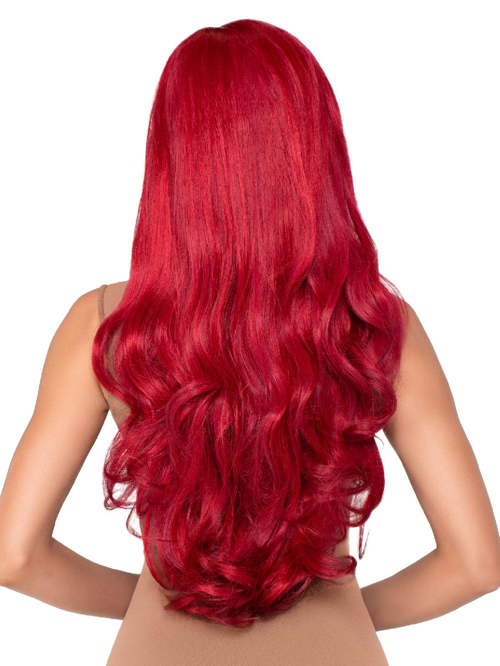 Leg Avenue 27" Long Wavy Wig Red