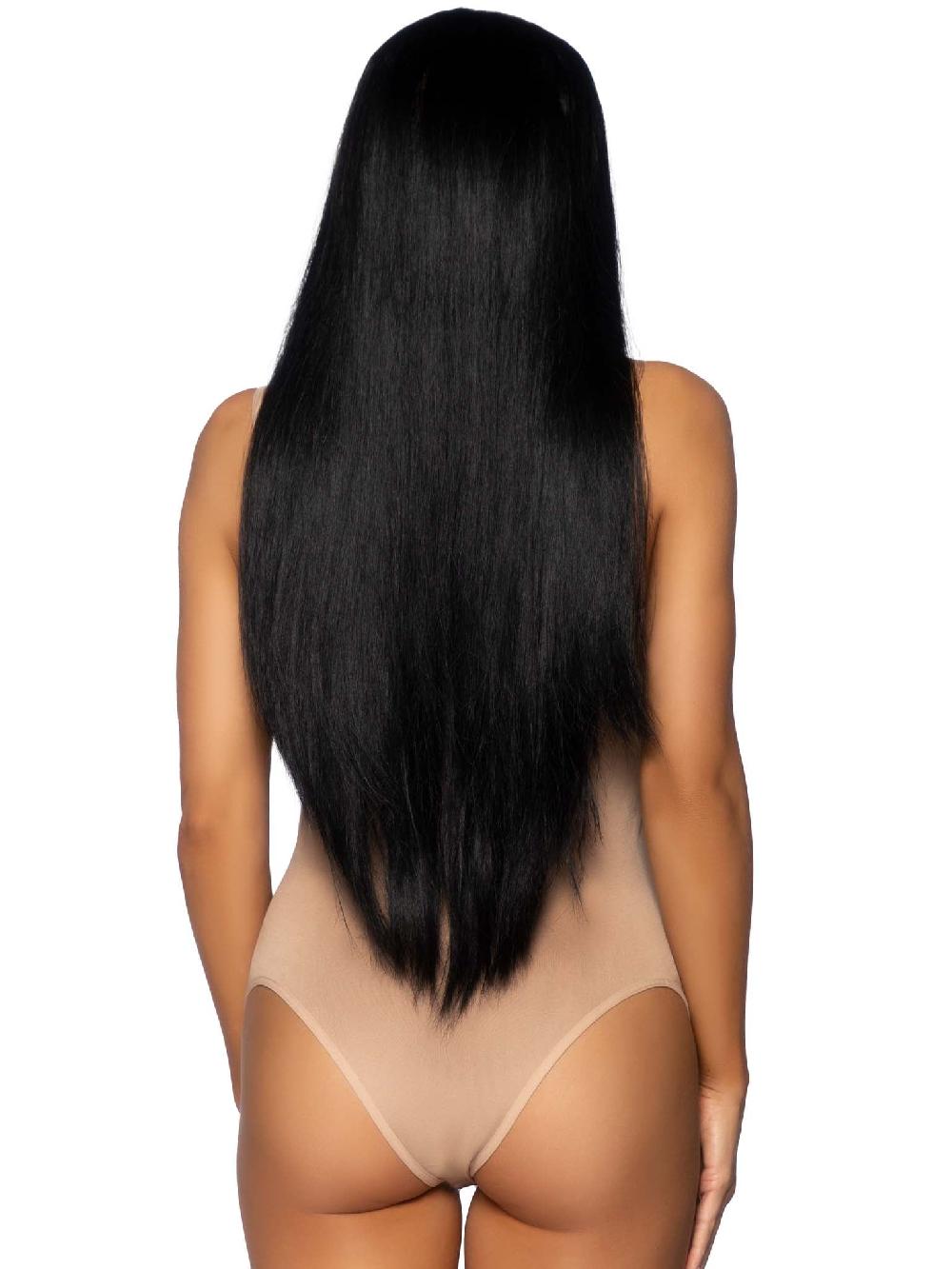 Leg Avenue 33" Long Straight Wig Black