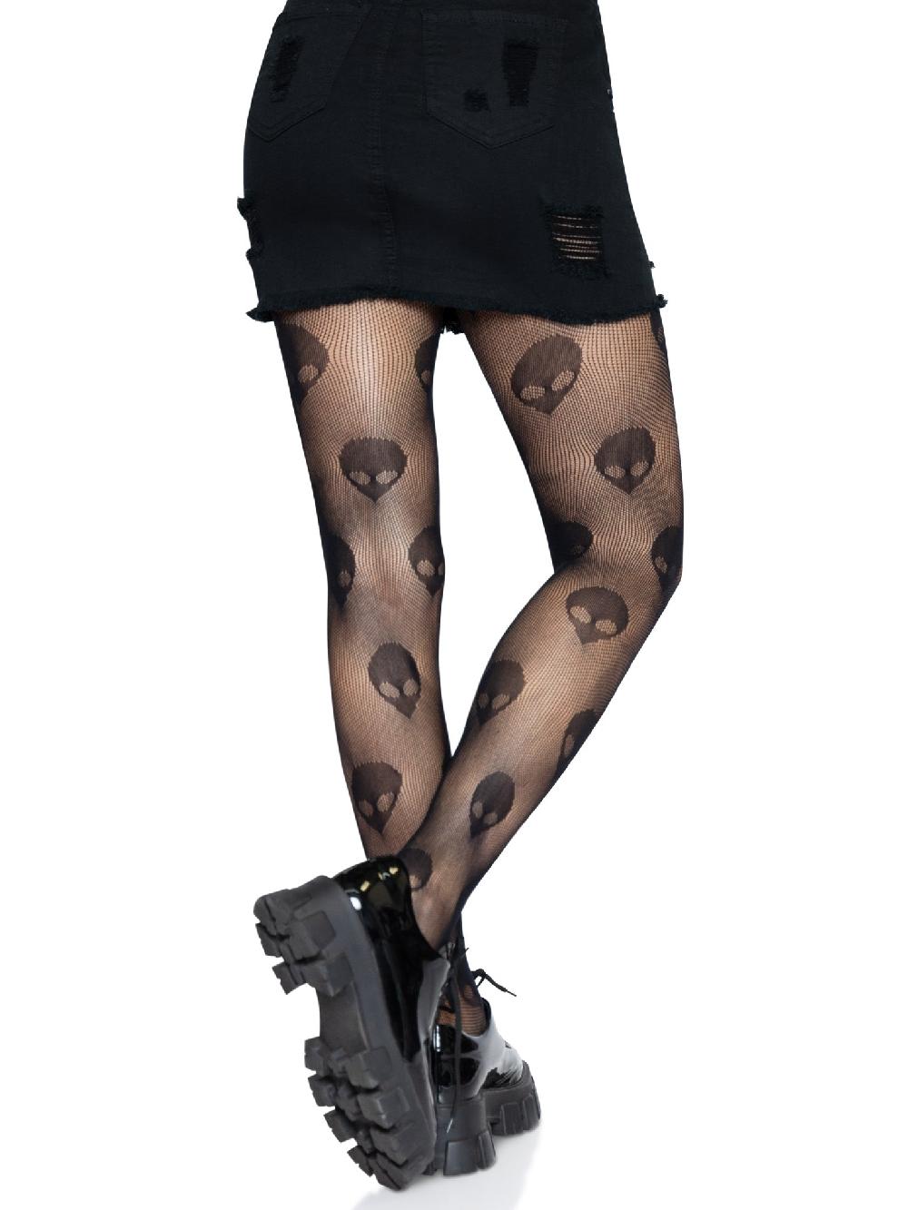 Leg Avenue Alien Net Tights Black