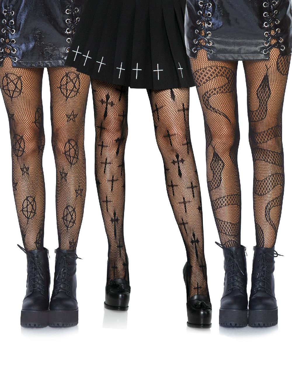 leg avenue Alt Fishnet Tights Hosiery Bundle