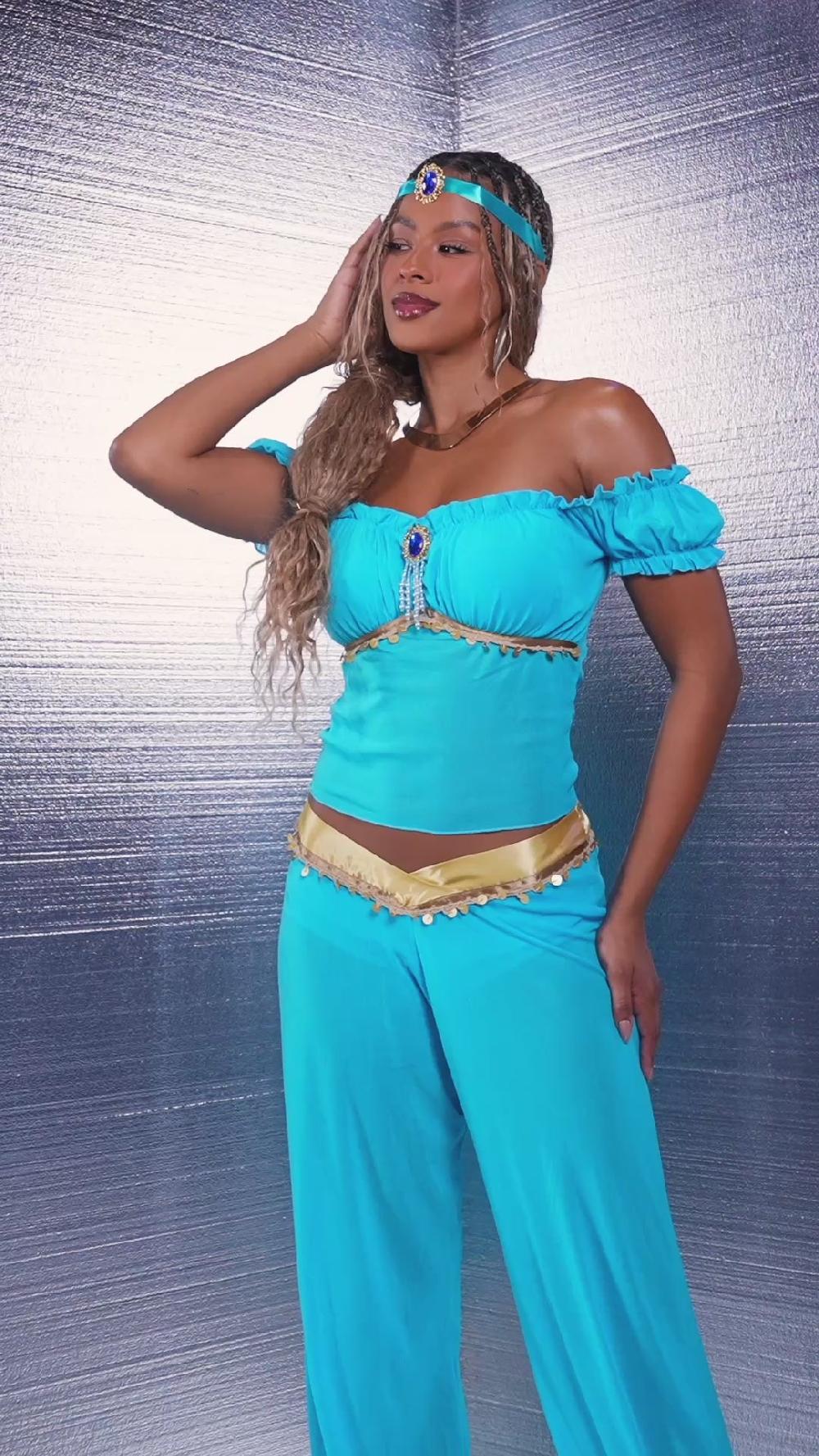 Leg Avenue Arabian Beauty Costume Turquoise