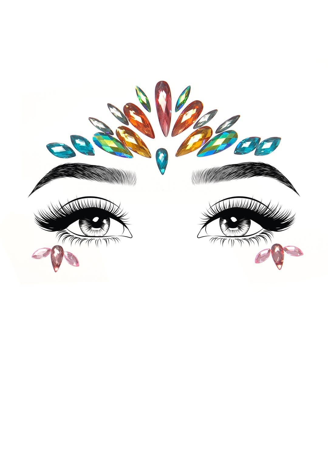 leg avenue Avri Jewels Sticker Multicolor