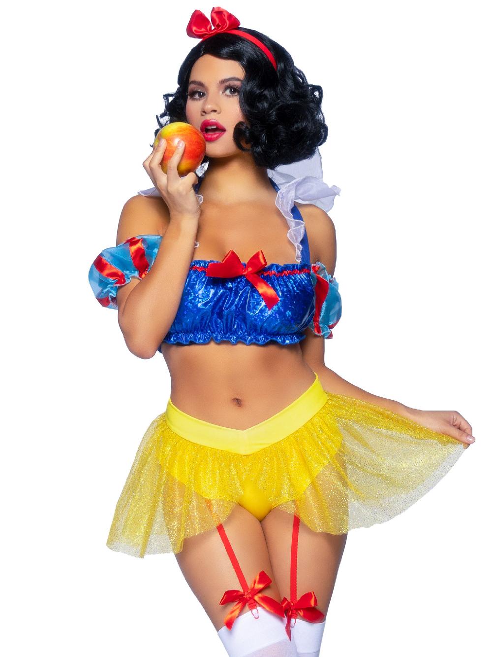leg avenue Bad Apple Snow White Costume Yellow