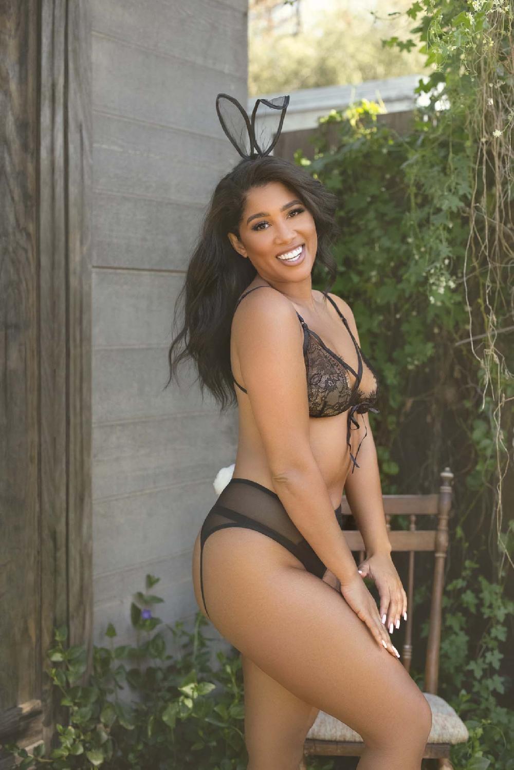 Leg Avenue Bad Bunny Bedroom Costume Set Black