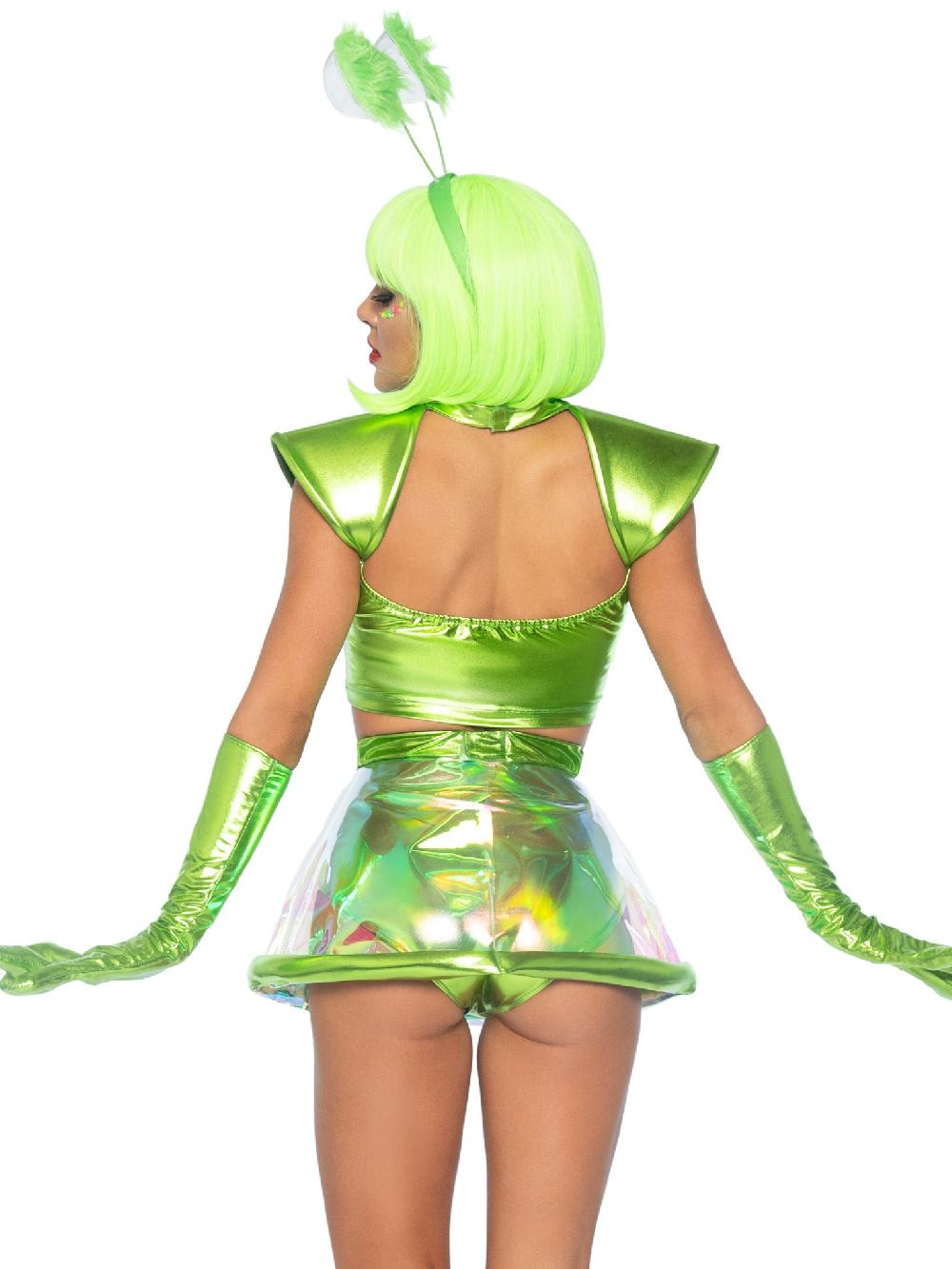 Leg Avenue Beam Me Up Babe Alien Costume Green