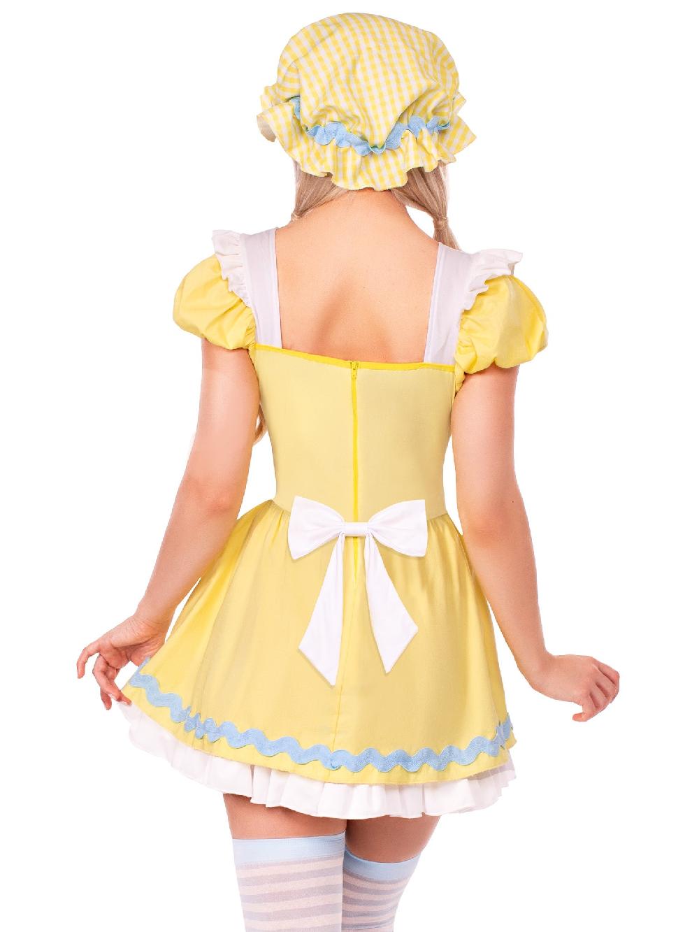Leg Avenue Beary Cute Goldilocks Costume Yellow