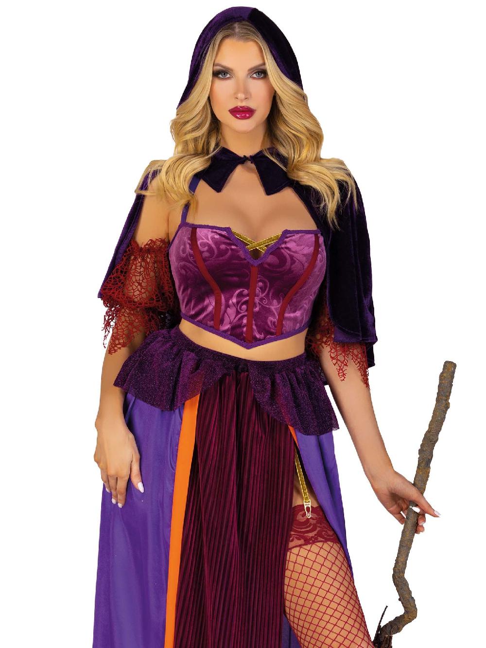 leg avenue Black Magic Babe Costume Purple