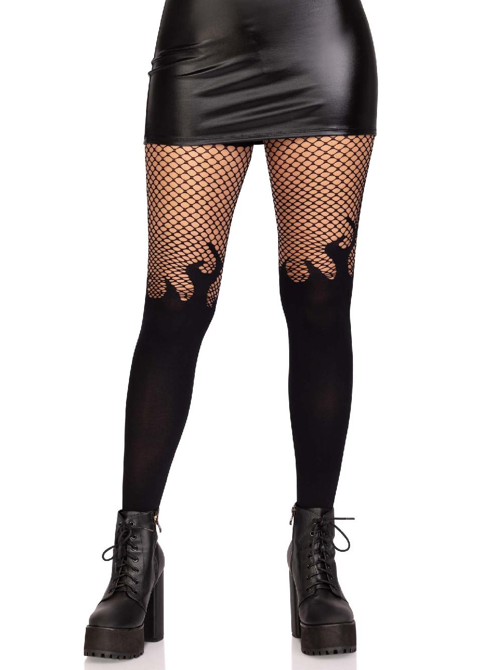 Leg Avenue Blaze Opaque Tights Black