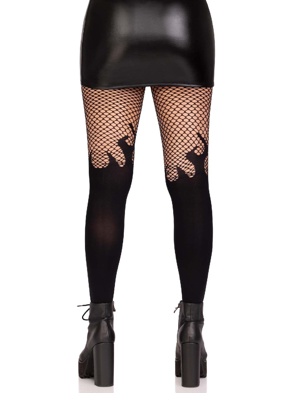 Leg Avenue Blaze Opaque Tights Black