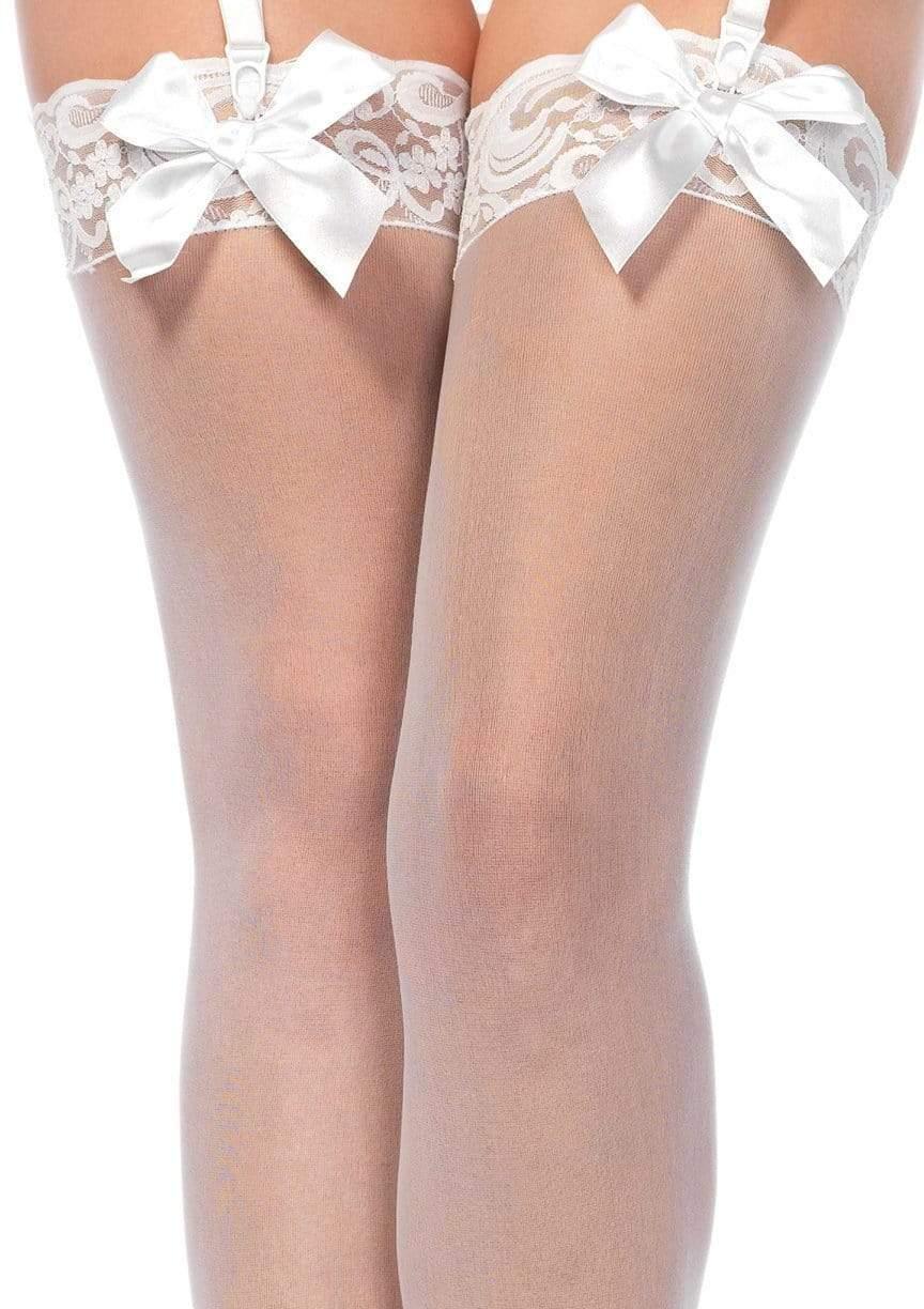 Leg Avenue Bunny Sheer Thigh Highs Black