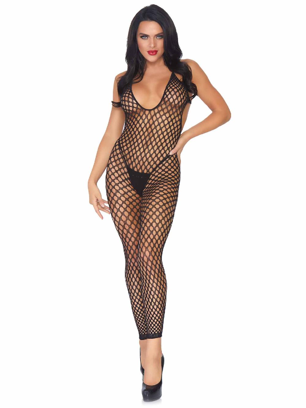 Leg Avenue By Ur Side Footless Bodystocking Black