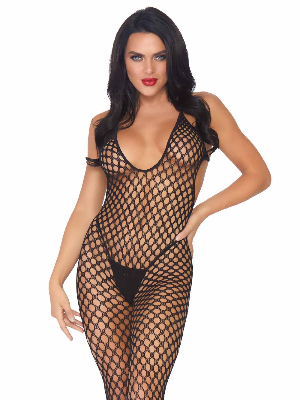 leg avenue By Ur Side Footless Bodystocking Black