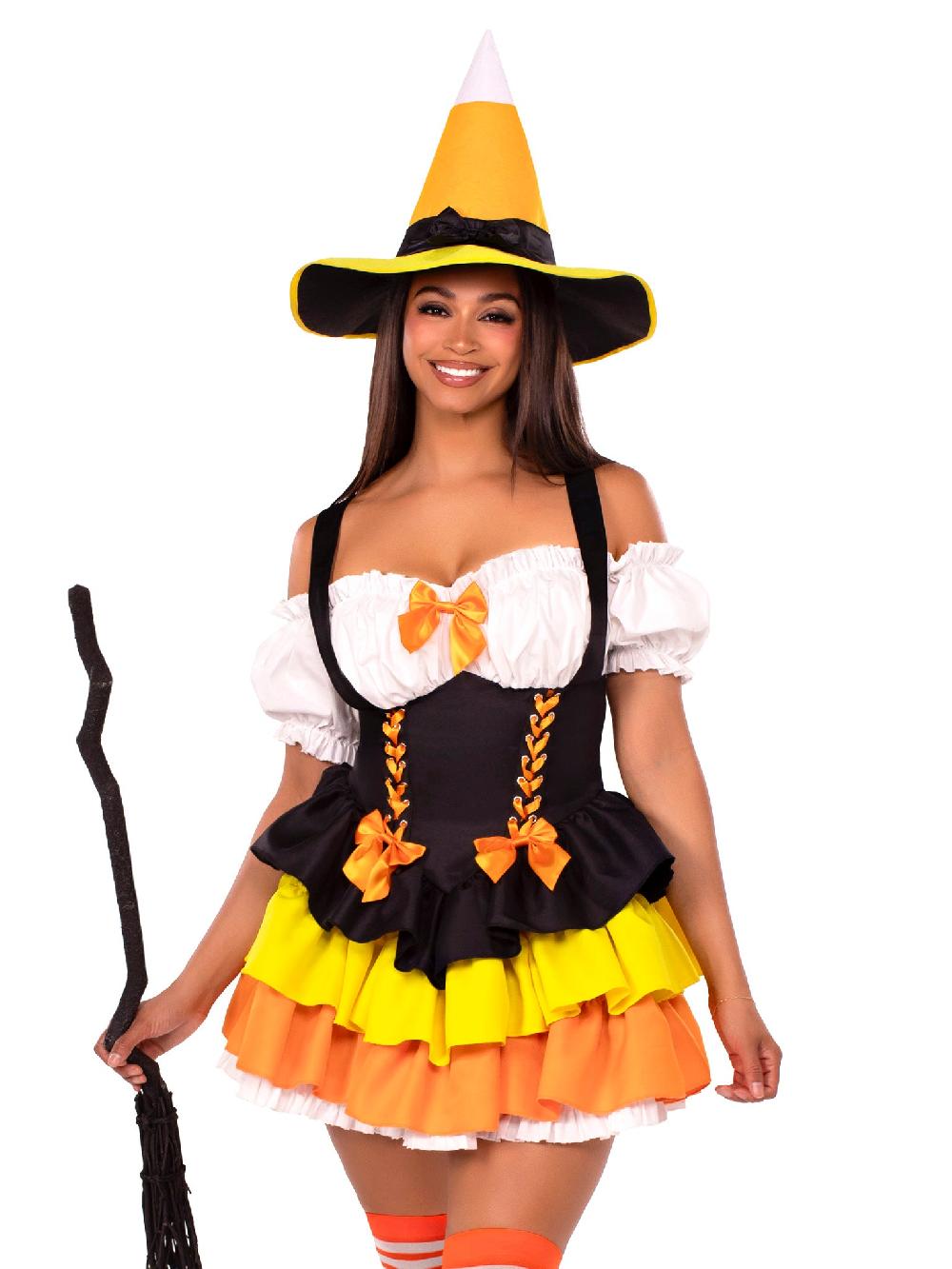 leg avenue Candy Corn Witch Costume Multicolor