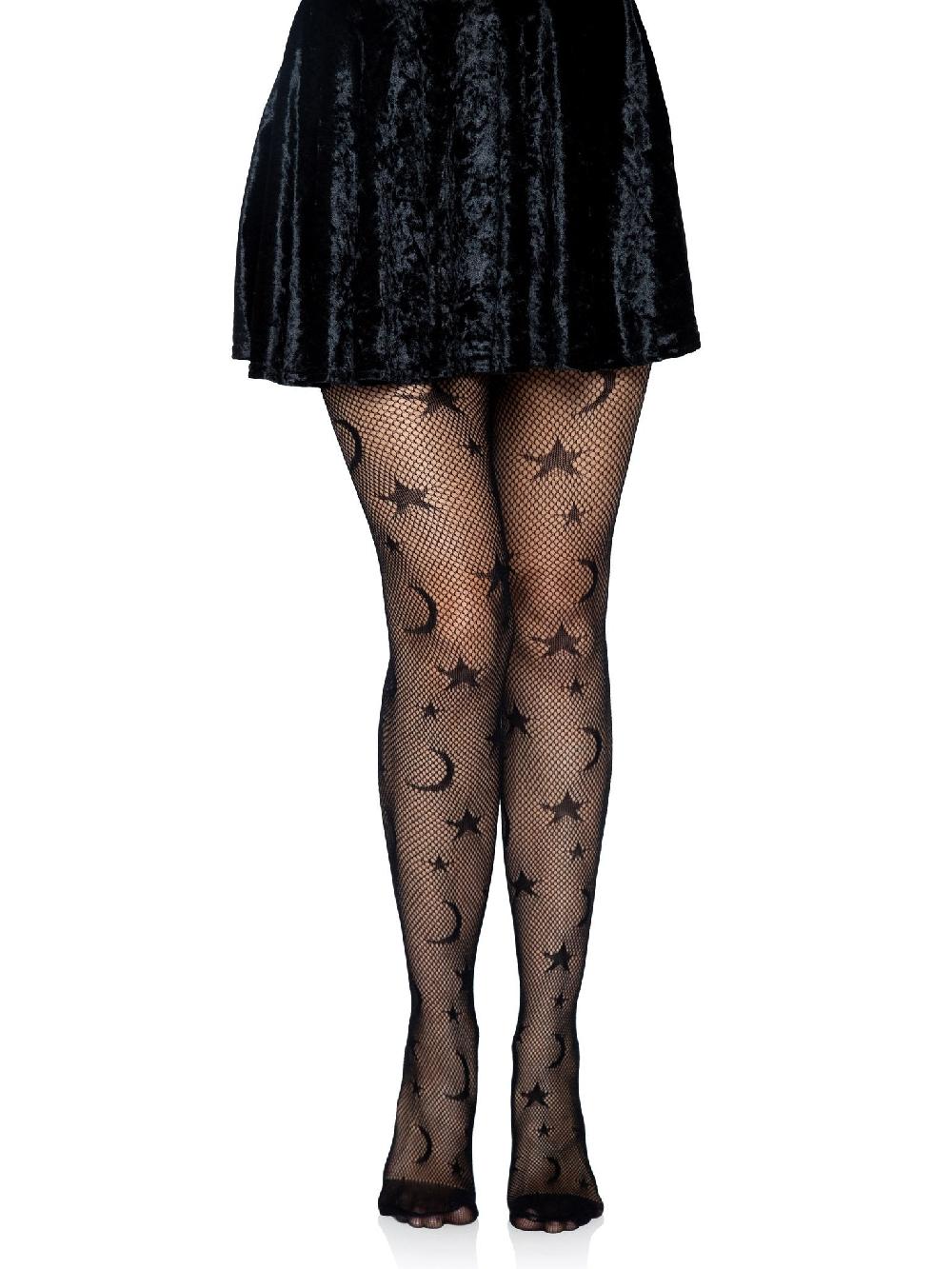 Leg Avenue Celestial Fishnet Tights Black