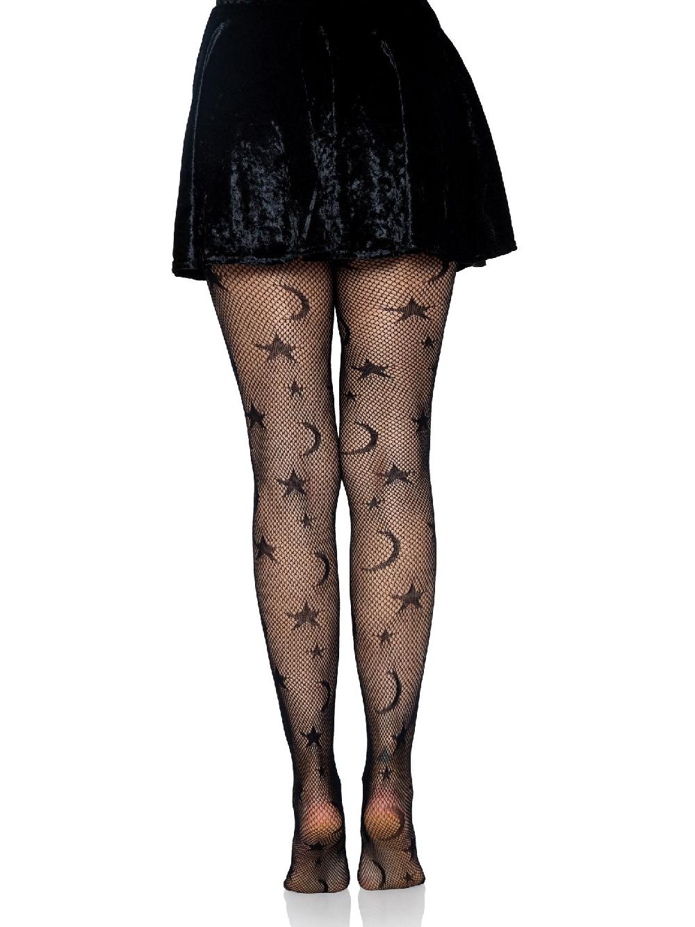Leg Avenue Celestial Fishnet Tights Black