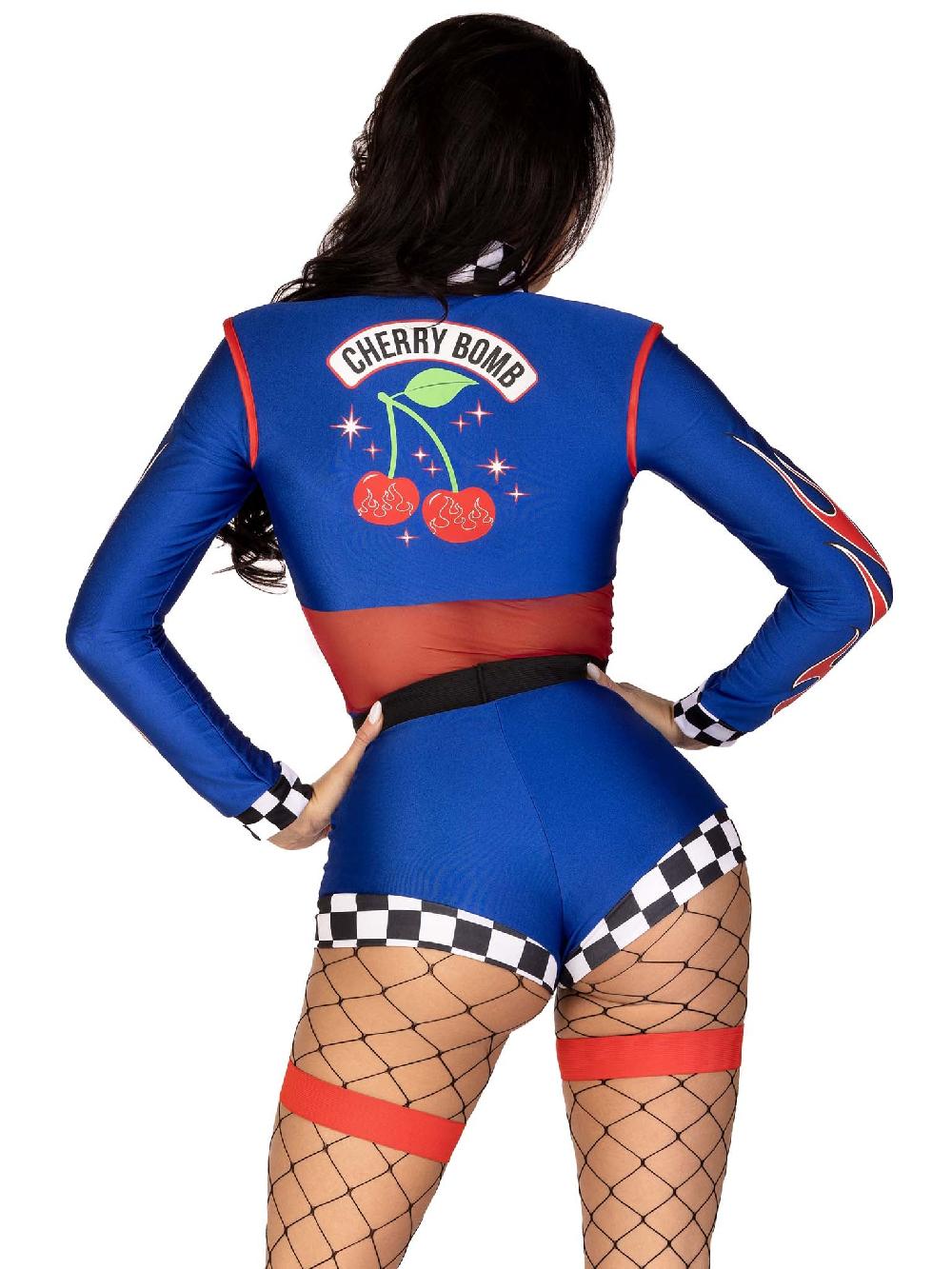 Leg Avenue Cherry Bomb Racer Costume Blue