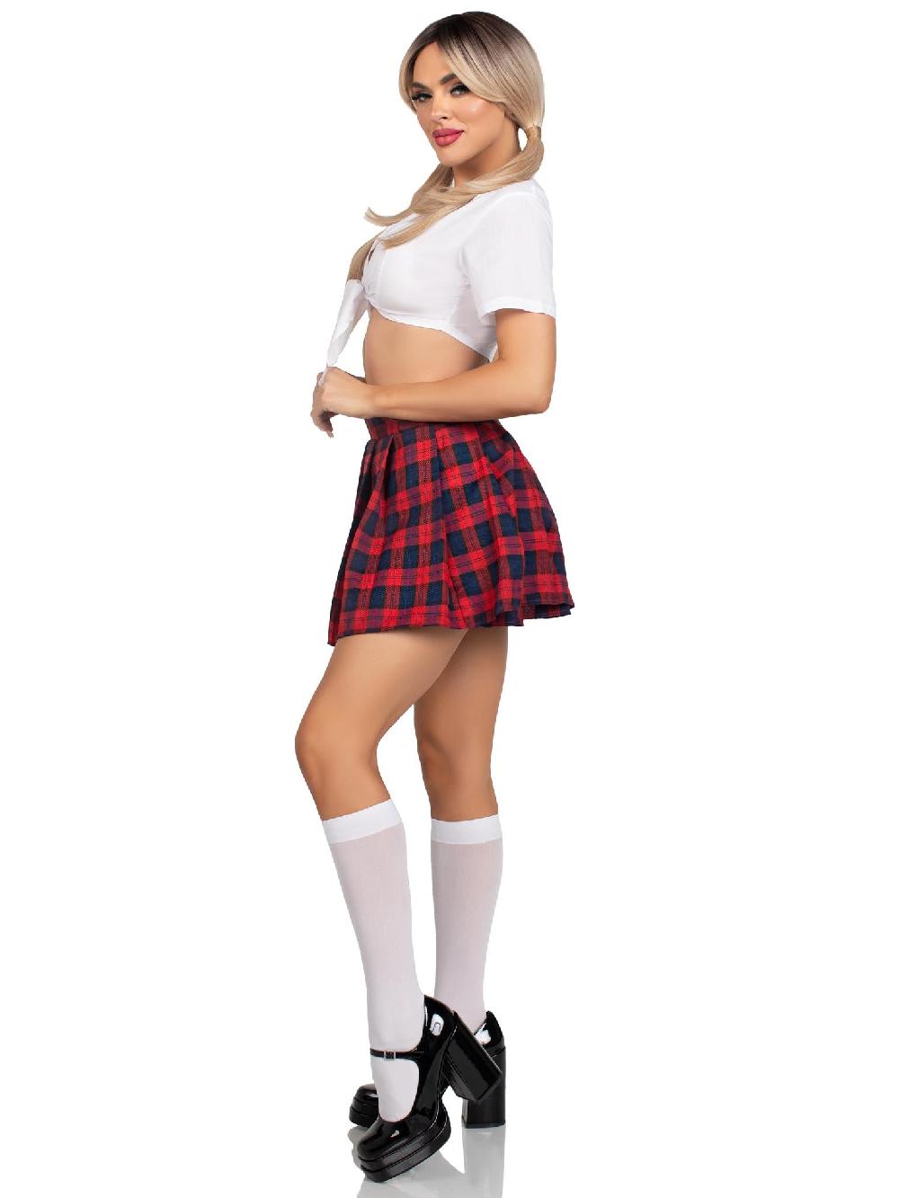 Leg Avenue Classic School Girl Costume Red